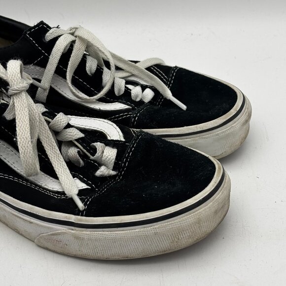 Vans Old Skool Suede Black White Low Top Lace Up Skate Shoes Womens 6 Mens 4.5 - Picture 2 of 7